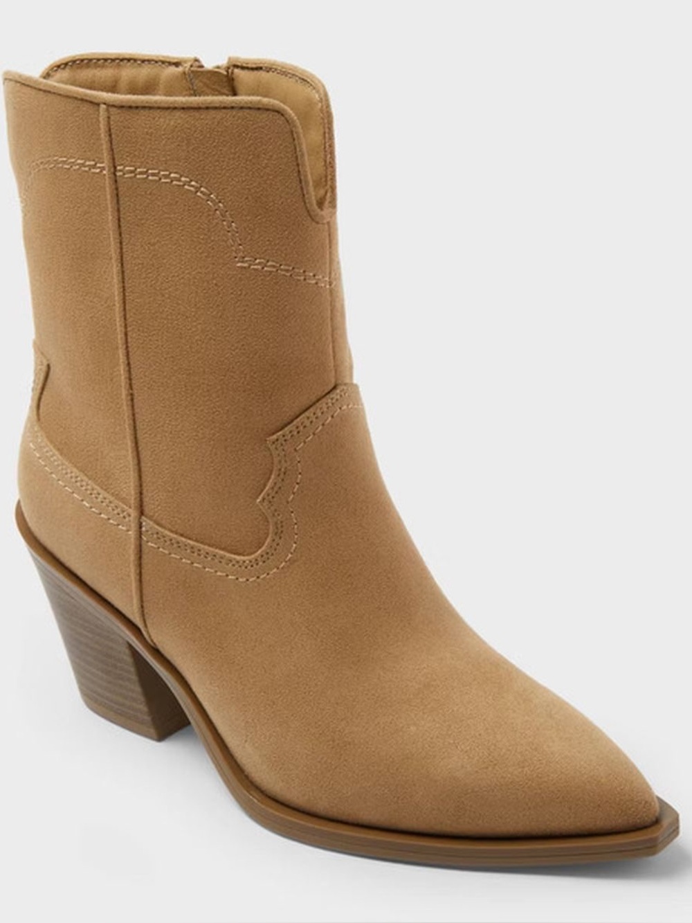 Universal Thread Dallas Ankle Western Bootie with Memory Foam Insole